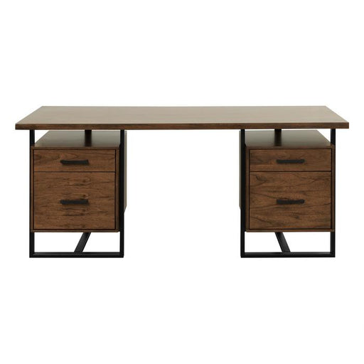 Homelegance Sedley Writing Desk with Two Cabinets in Walnut 5415RF-15* image