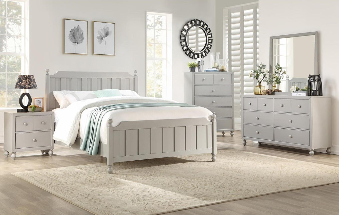 Five Star Furniture - Wellsummer Queen Panel Bed in Gray 1803GY-1* - Five Star Furniture & Mattress (GA)