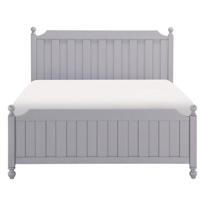 Five Star Furniture - Wellsummer Queen Panel Bed in Gray 1803GY-1* - Five Star Furniture & Mattress (GA)