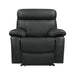 Five Star Furniture - Homelegance Furniture Pendu Reclining Chair in Black 8326BLK-1 image