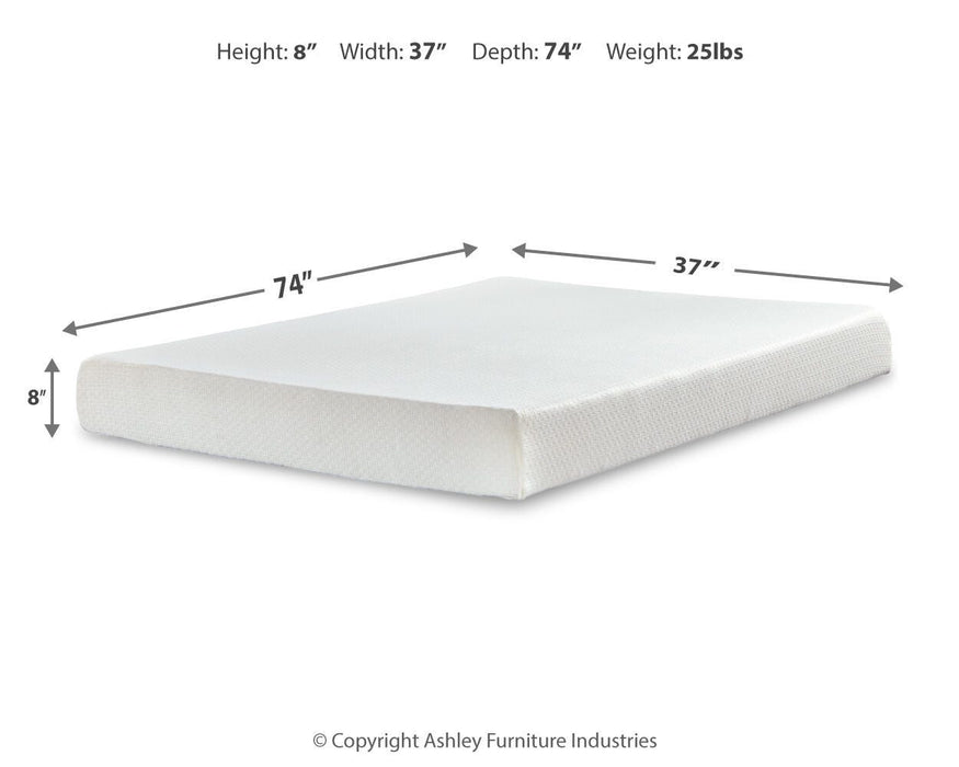 Five Star Furniture - Chime 8 Inch Memory Foam Mattress in a Box