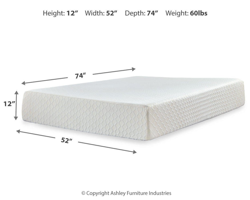Five Star Furniture - Chime 12 Inch Memory Foam Mattress in a Box