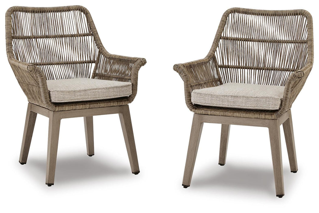 Five Star Furniture - Beach Front Arm Chair with Cushion (Set of 2) - Five Star Furniture & Mattress (GA)