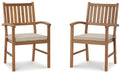 Five Star Furniture - Janiyah Outdoor Dining Arm Chair (Set of 2) image