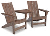 Five Star Furniture - Emmeline 2 Adirondack Chairs with Tete-A-Tete Table Connector image