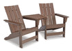 Five Star Furniture - Emmeline Outdoor Adirondack Chairs with Tete-A-Tete Connector image