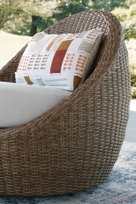 Five Star Furniture - Double Point Outdoor Loveseat/2 Swivel Chairs (Set of 3)