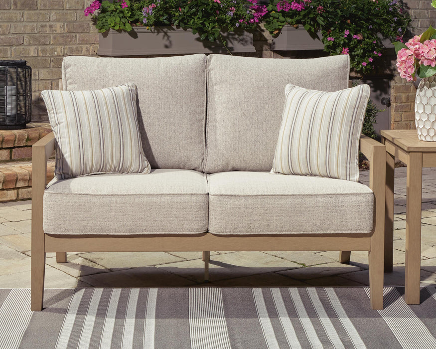 Five Star Furniture - Hallow Creek Outdoor Loveseat with Cushion
