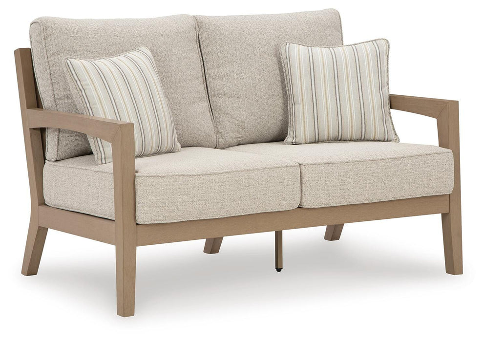 Five Star Furniture - Hallow Creek Outdoor Loveseat with Cushion