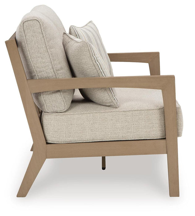 Five Star Furniture - Hallow Creek Outdoor Loveseat with Cushion