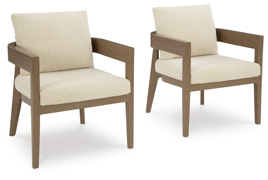 Five Star Furniture - Serene Bay Outdoor Dining Arm Chair with Cushion (Set of 2) image