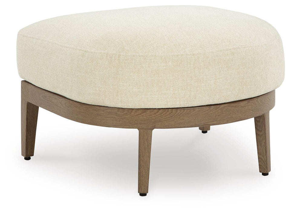 Five Star Furniture - Serene Bay Outdoor Ottoman with Cushion image