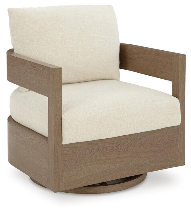 Five Star Furniture - Serene Bay Outdoor Swivel Glider Chair with Cushion image