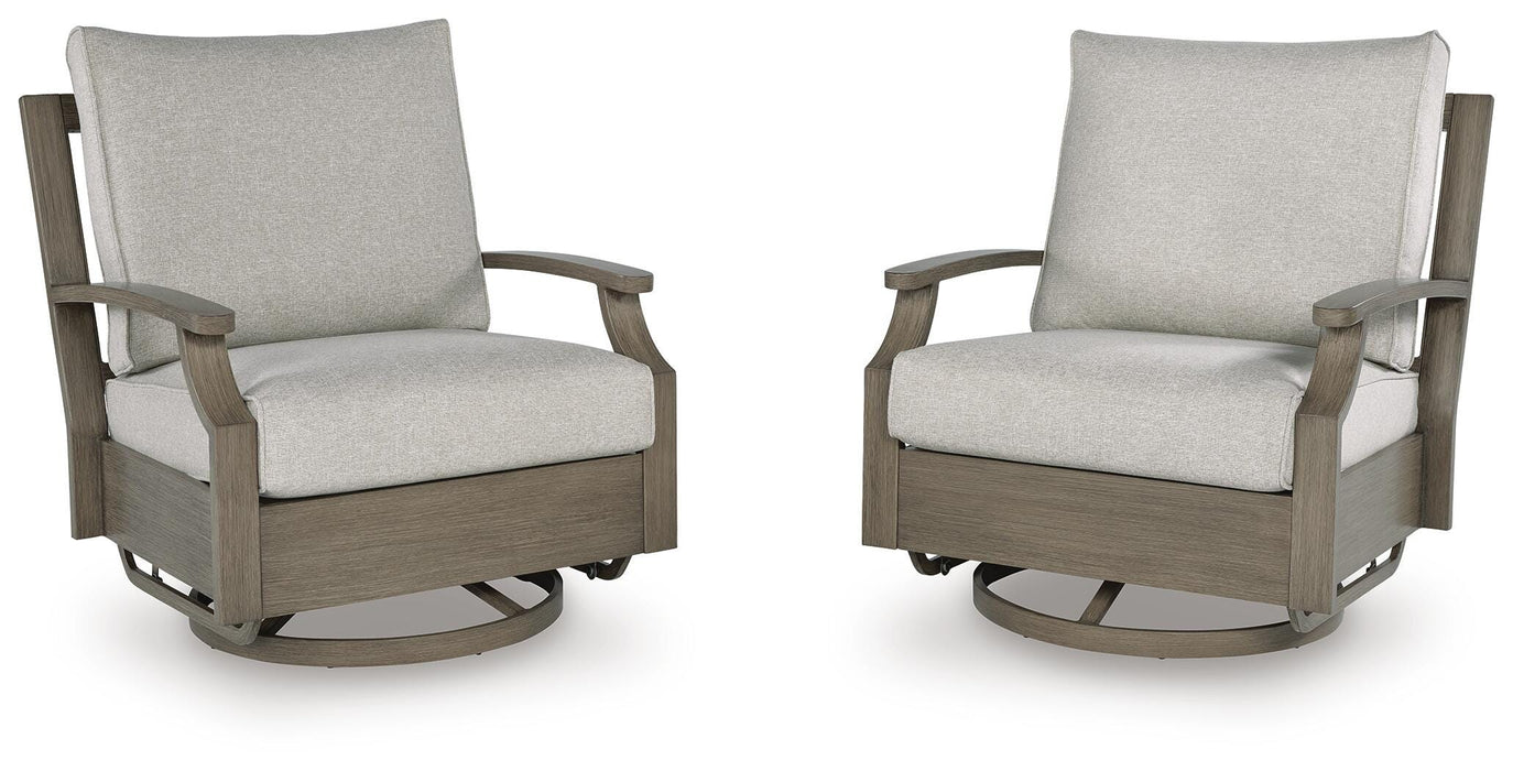 Five Star Furniture - Rainier Ranch Outdoor Swivel Glider Chair with Cushion image