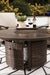 Five Star Furniture - Paradise Trail Paradise Trail Fire Pit Table with 4 Nuvella Swivel Lounge Chairs - Five Star Furniture & Mattress (GA)