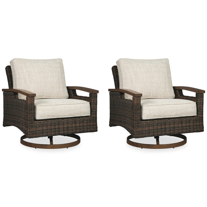 Five Star Furniture - Paradise Trail Outdoor Sofa, Lounge Chairs and Fire Pit Table