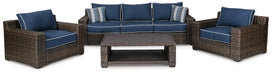 Five Star Furniture - Grasson Lane Grasson Lane Nuvella Sofa with Coffee Table and 2 Lounge Chairs image