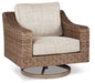 Five Star Furniture - Beachcroft Outdoor Swivel Lounge with Cushion image