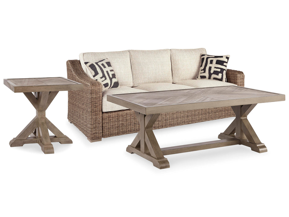 Five Star Furniture - Beachcroft Beachcroft Nuvella Sofa with Coffee and End Table