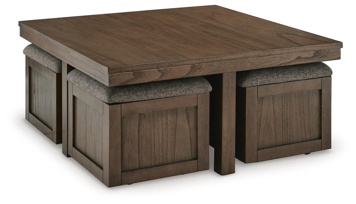 Five Star Furniture - Boardernest Coffee Table with 4 Stools