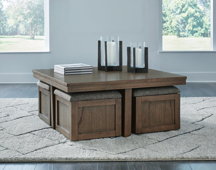 Five Star Furniture - Boardernest Coffee Table with 4 Stools