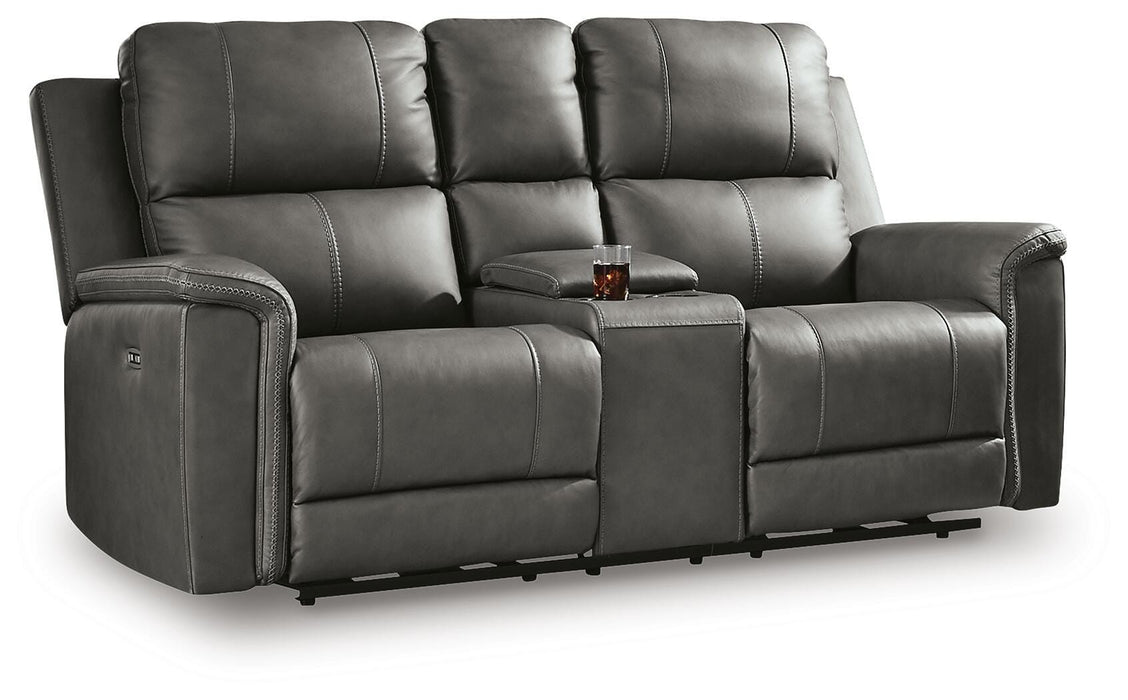 Five Star Furniture - Bleckley Power Reclining Loveseat with Console