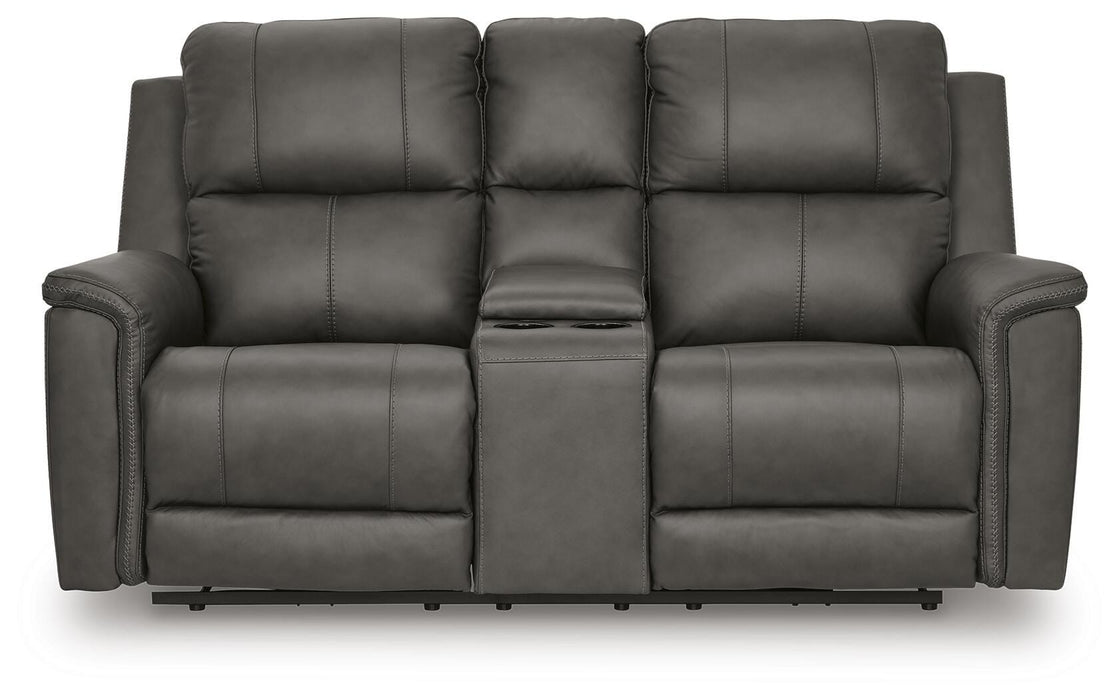 Five Star Furniture - Bleckley Power Reclining Loveseat with Console