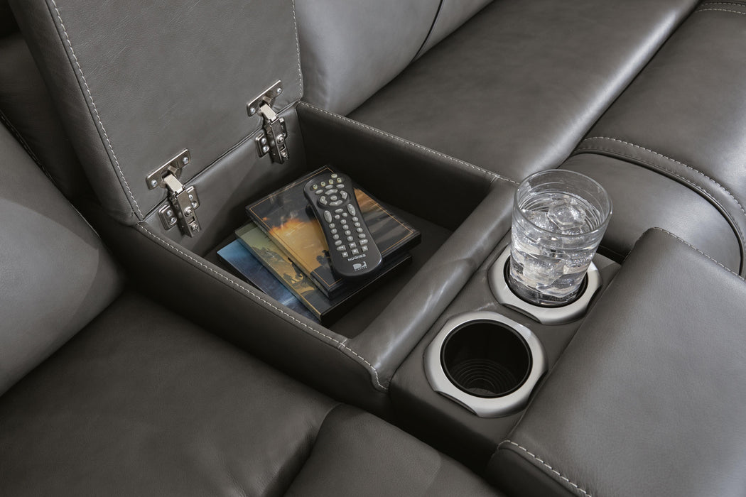 Five Star Furniture - 5Z - Pittson Power Reclining Sectional Loveseat with Console