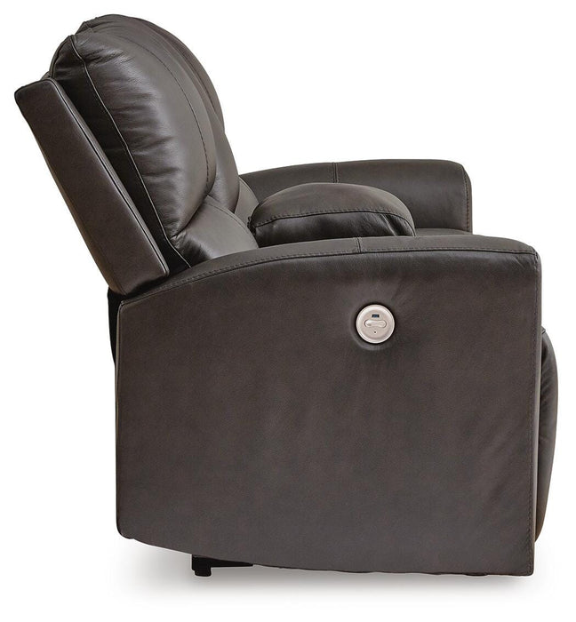 Five Star Furniture - Boxmere Power Reclining Loveseat with Console