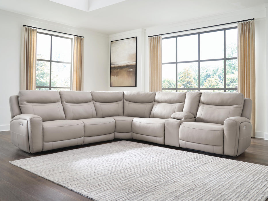 Five Star Furniture - Gravier Power Reclining Sectional with Storage Console