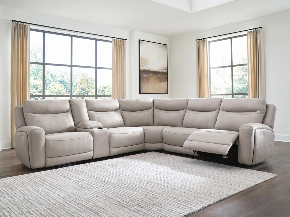 Five Star Furniture - Gravier Power Reclining Sectional with Storage Console