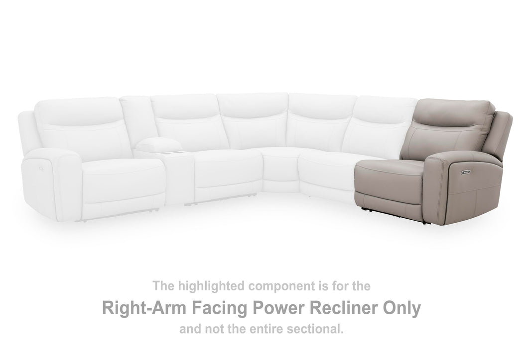 Five Star Furniture - Gravier Power Reclining Sectional with Storage Console