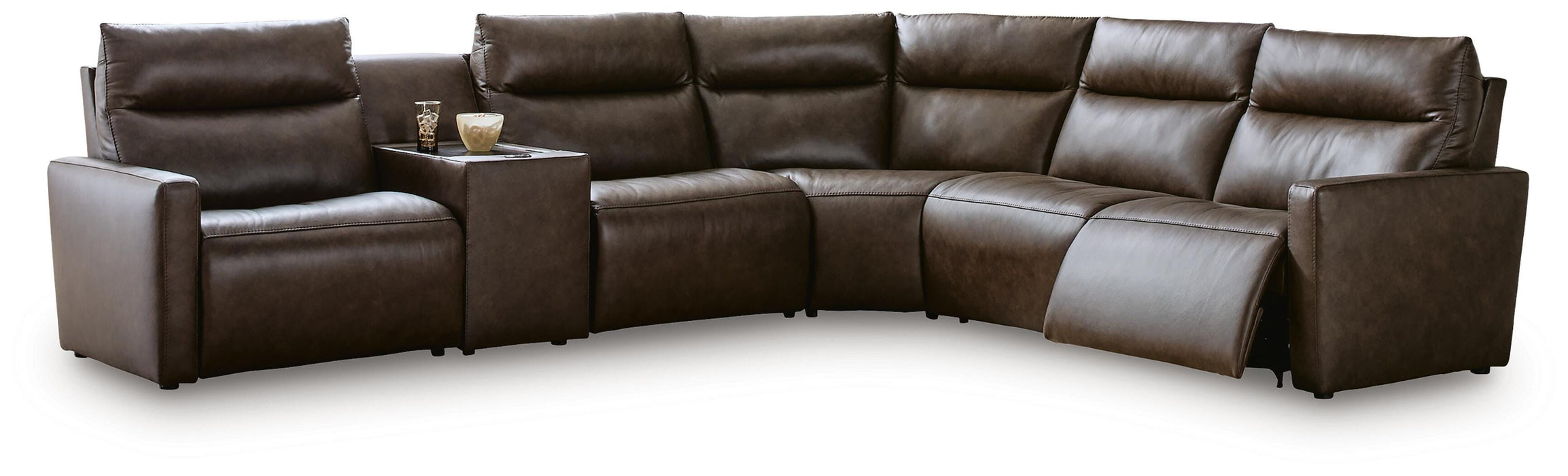 Five Star Furniture - ModZ Power Reclining Sectional with Audio Console