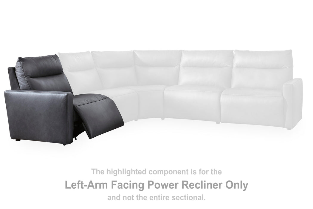 Five Star Furniture - ModZ Power Reclining Sectional with Audio Console
