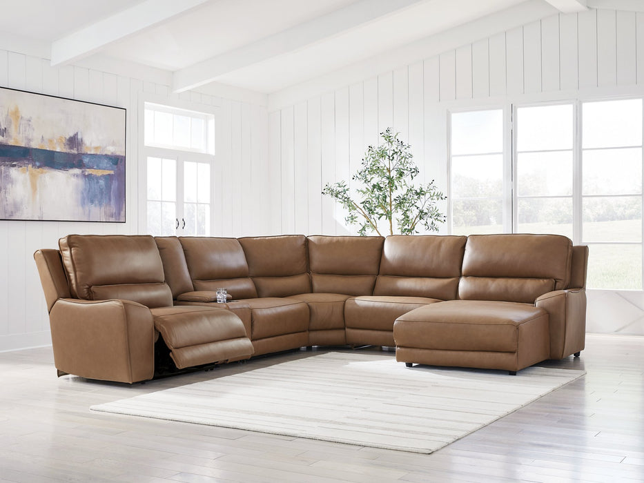 Five Star Furniture - DeepWakes Power Reclining Sectional with Chaise