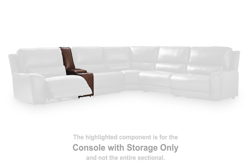 Five Star Furniture - DeepWakes Reclining Sectional with Storage Console