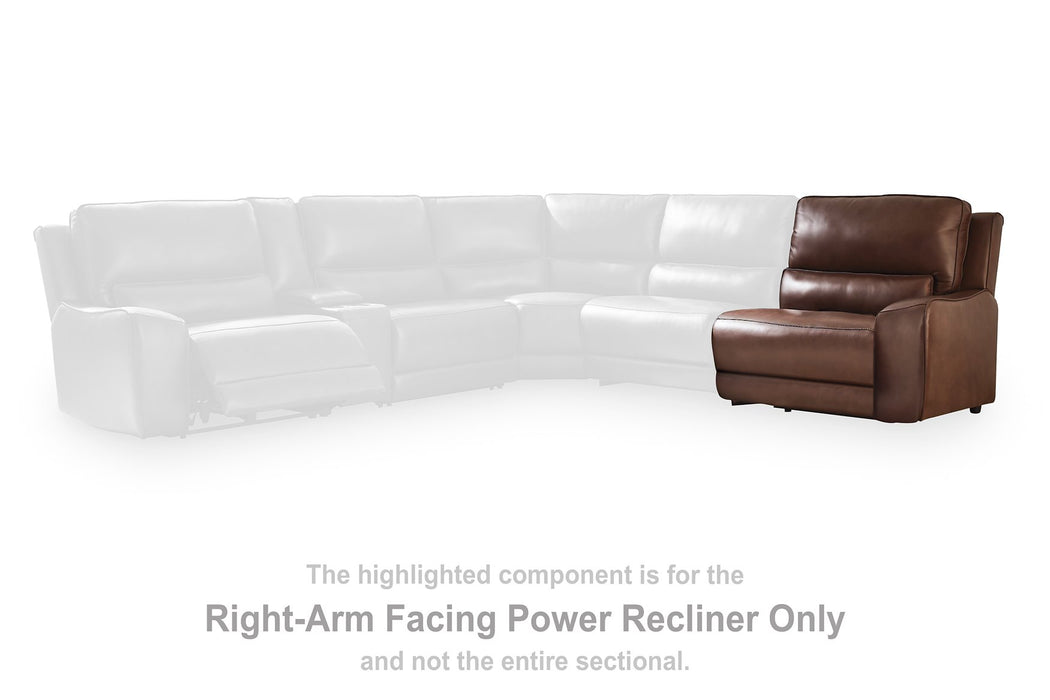 Five Star Furniture - DeepWakes Reclining Sectional with Storage Console
