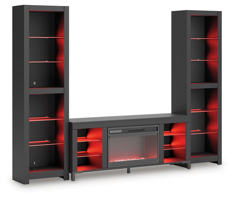 Five Star Furniture - Cayberry Entertainment Center with Electric Fireplace