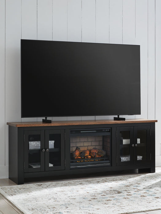 Five Star Furniture - Wildenauer 76" TV Stand with Electric Fireplace
