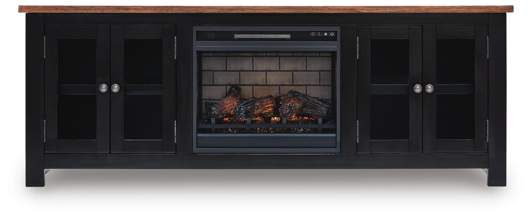 Five Star Furniture - Wildenauer 76" TV Stand with Electric Fireplace