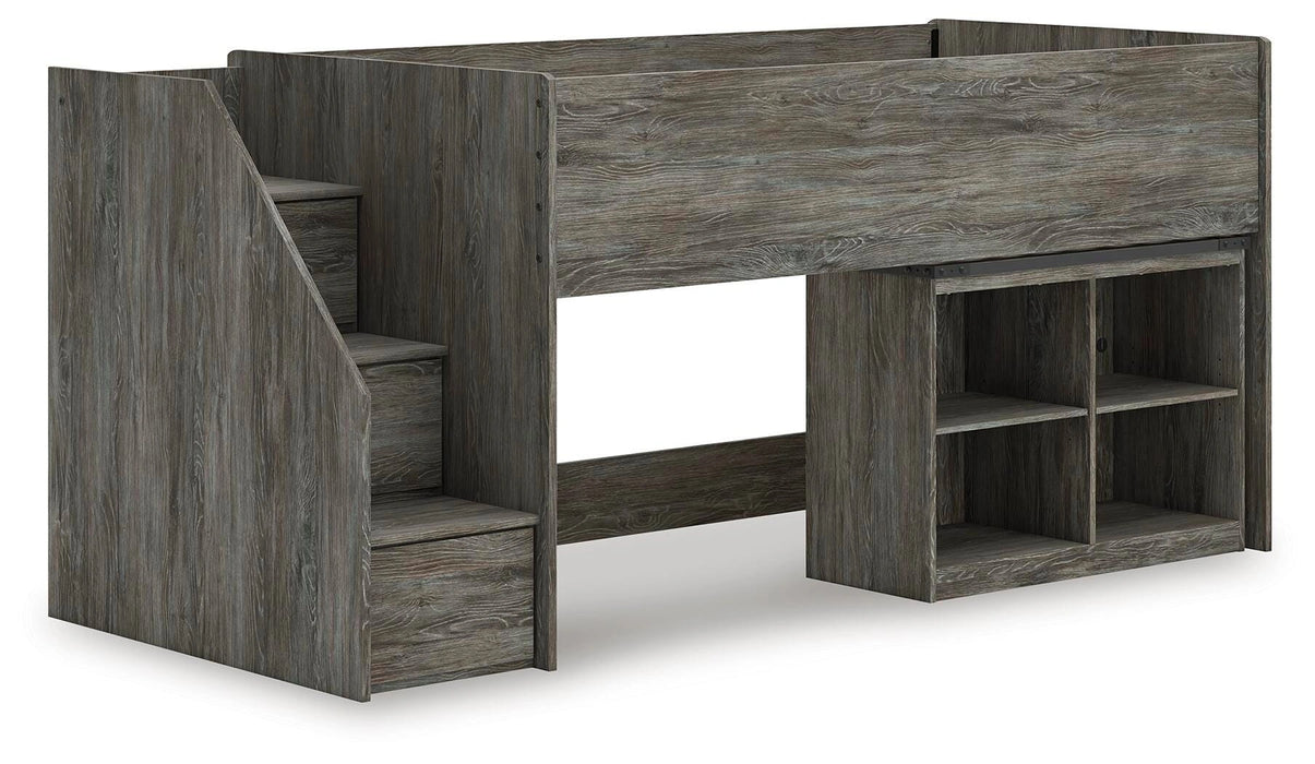 Five Star Furniture - Frandern Loft Bed with Bookcase Storage