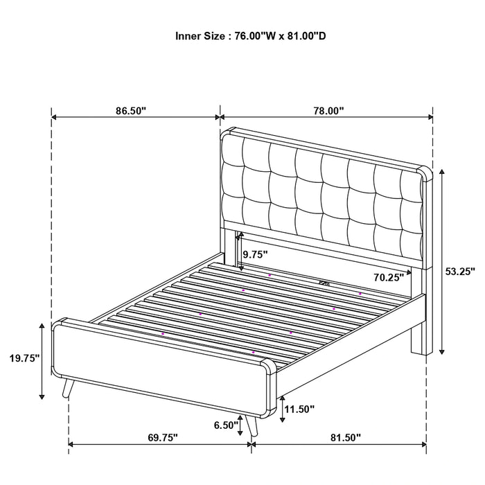 Five Star Furniture - Robyn Panel Platform Bed
