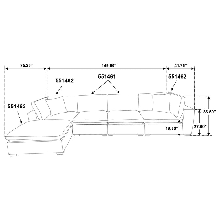 Five Star Furniture - Lakeview Modular Sectional Sofa