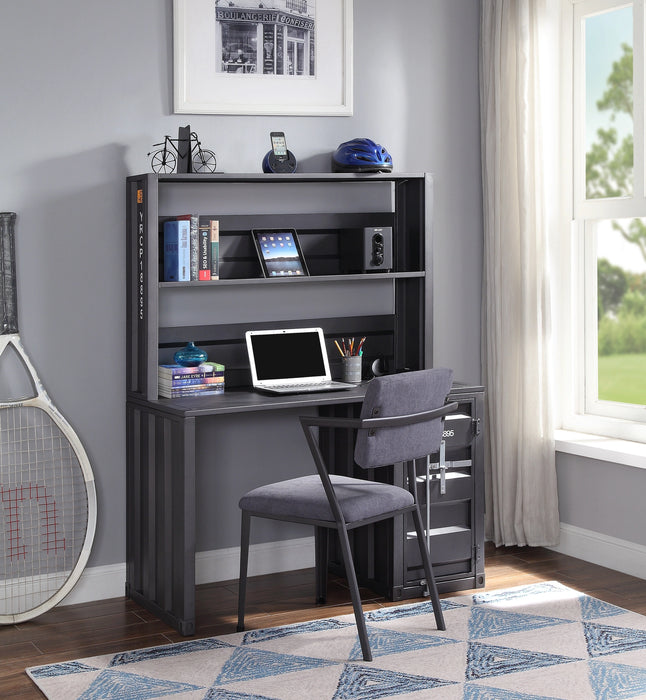 Five Star Furniture - Cargo Gunmetal Desk & Hutch