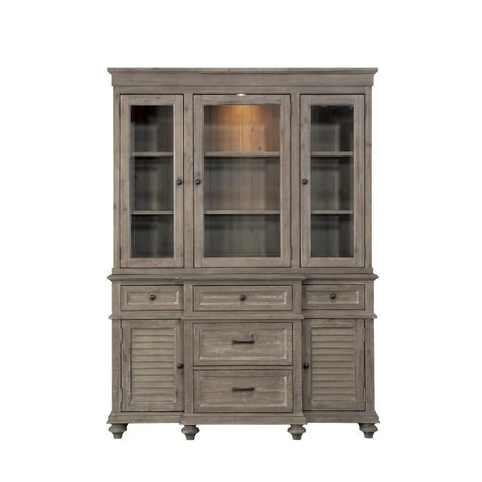 Five Star Furniture - Cardano Buffet & Hutch in Light Brown 1689BR-50*
