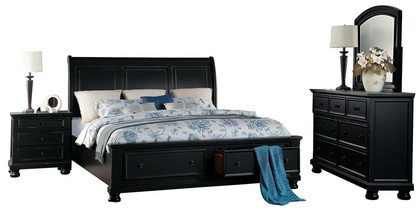 Five Star Furniture - Laurelin 3 Drawer Nightstand in Black 1714BK-4