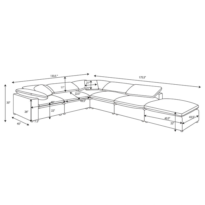 Five Star Furniture - Raleigh Modular Sectional Sofa