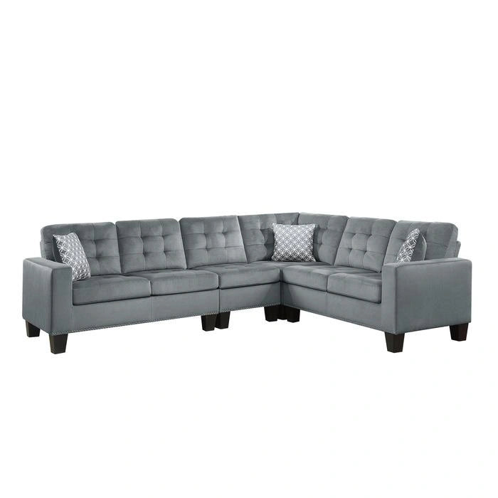 Five Star Furniture - Lantana 2-Piece Reversible Sectional in Gray 9957GY*SC