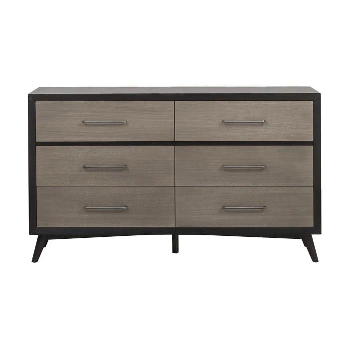 Five Star Furniture - Raku 6 Drawer Dresser in Gray 1711-5