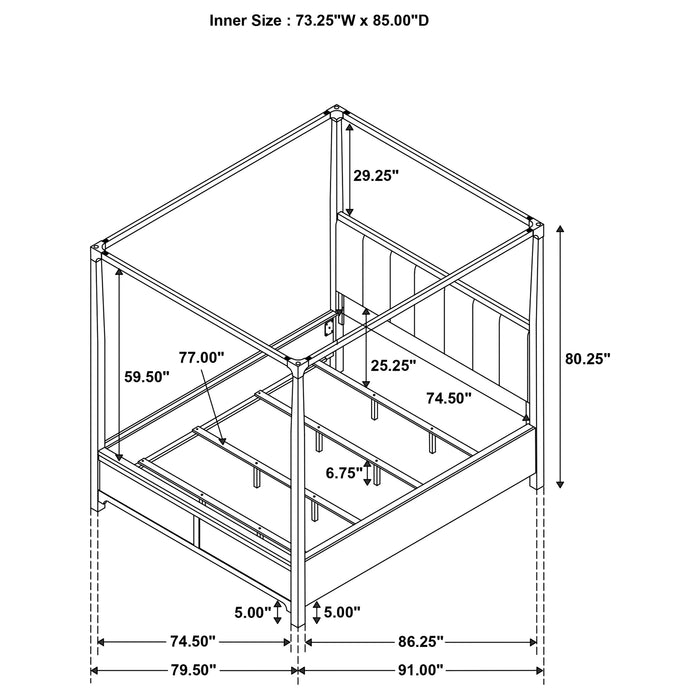 Five Star Furniture - Gran Park Canopy Panel Bed